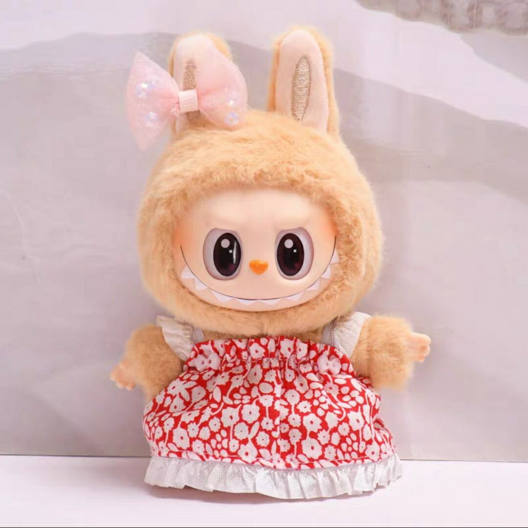 楽天市場】A034668新品2点セット ワンピースlabubuラブブぬいぐるみ服