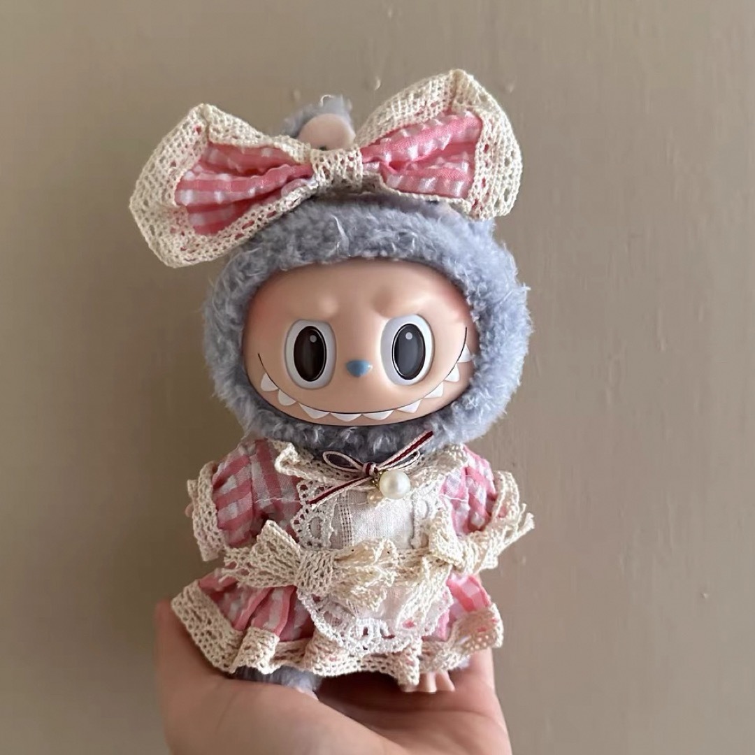 ラブブ　服付き 楽天市場】A034547新品2点セット ワンピースlabubuラブブぬいぐるみ服