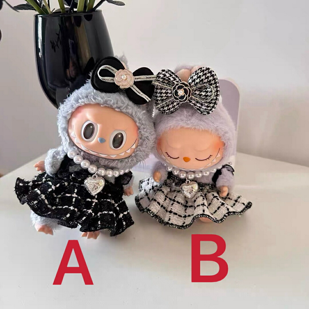 Labubu zimomo ラブブ17cm ぬいぐるみ 3点セット 楽天市場】A034766新品2点セット labubuラブブ ぬいぐるみ服17cmドレス