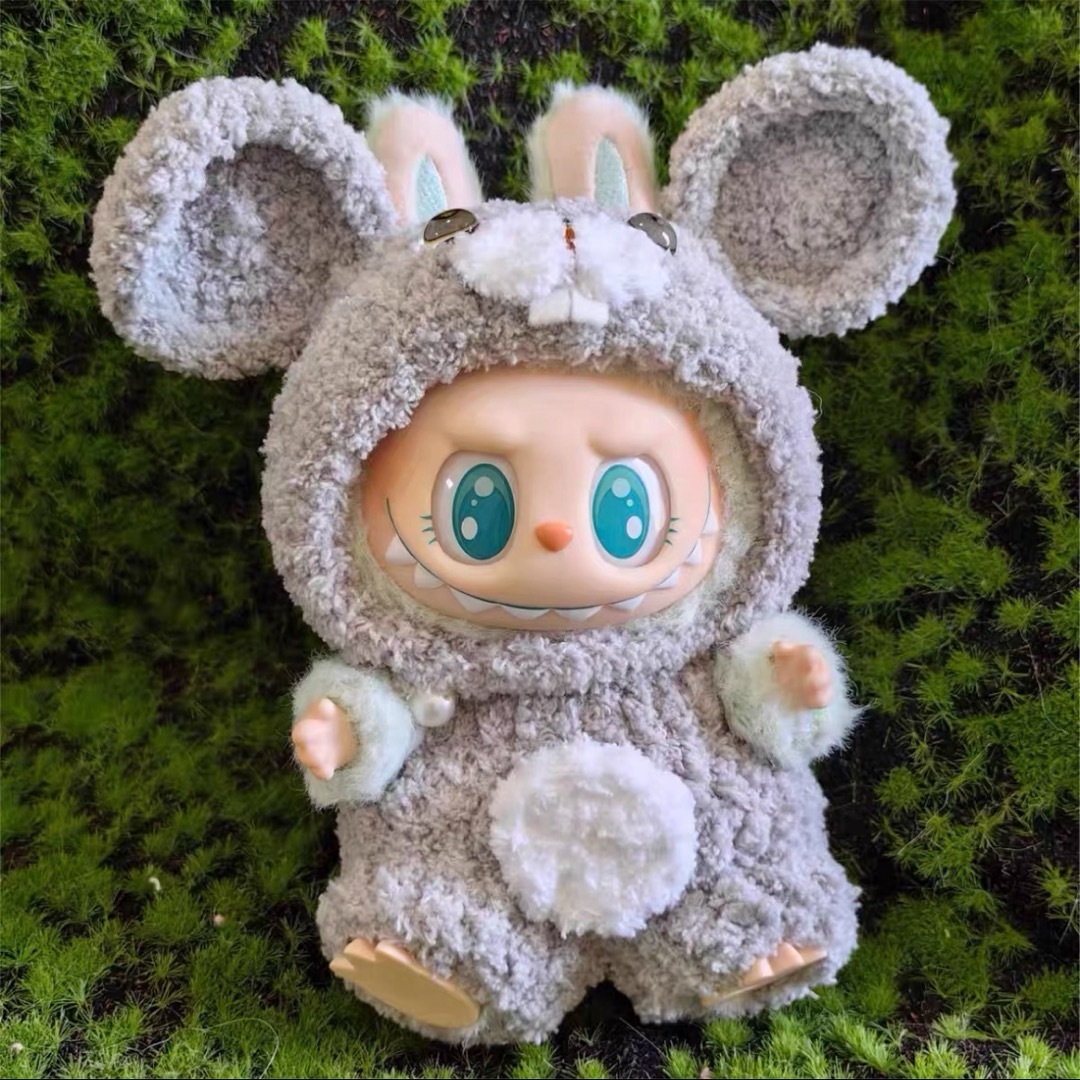 楽天市場】A065174新品2点セット labubuラブブぬいぐるみ服17cm着せ