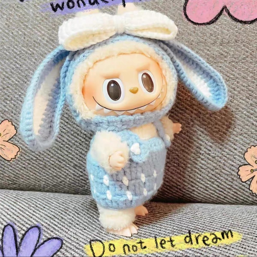 正規品　LABUBU ぬいぐるみ　2点セット Labubuぬいぐるみコーラパーティ 保護ケース2点セット 透明 外出