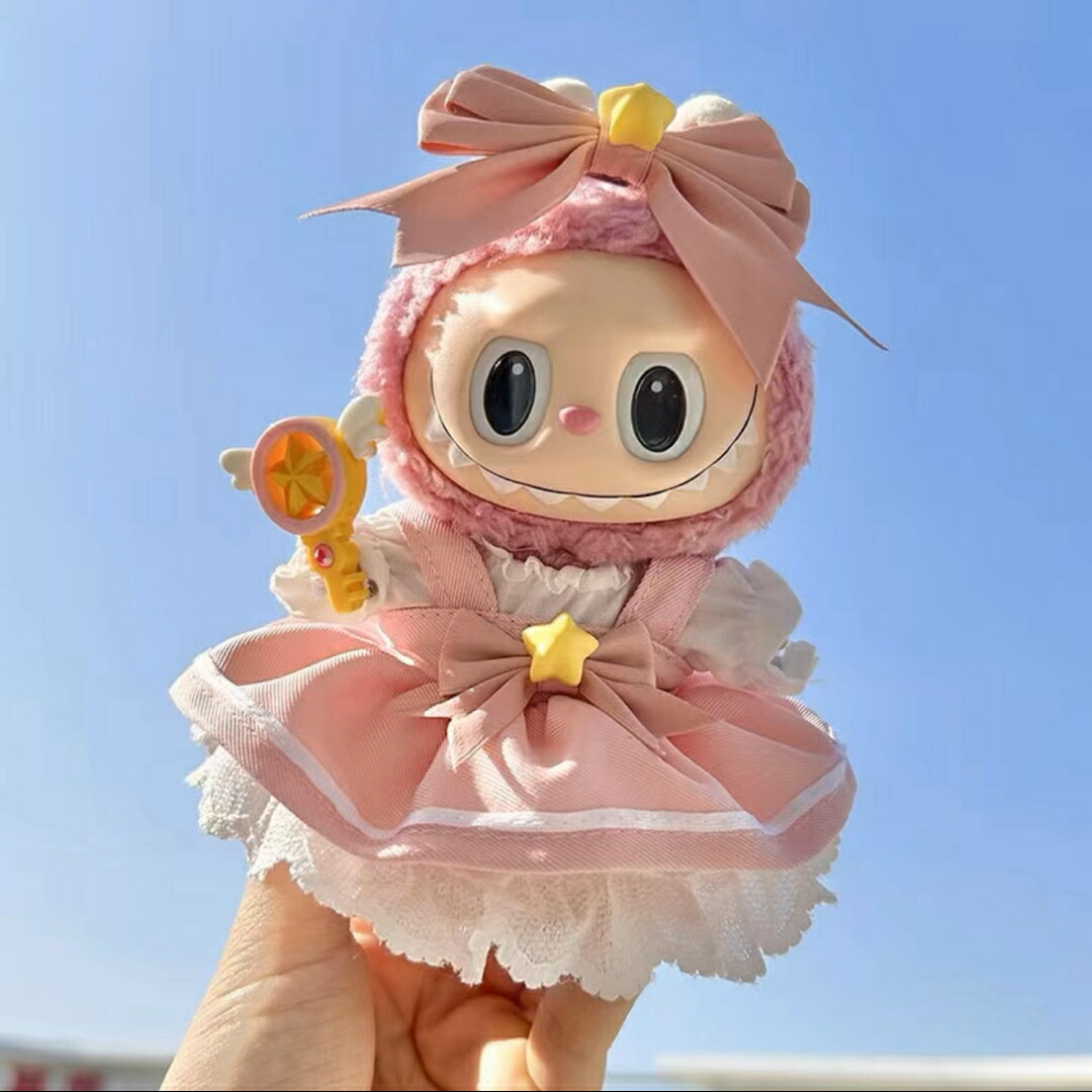 楽天市場】A034769新品2点セット labubuラブブ ぬいぐるみ服17cmドレス