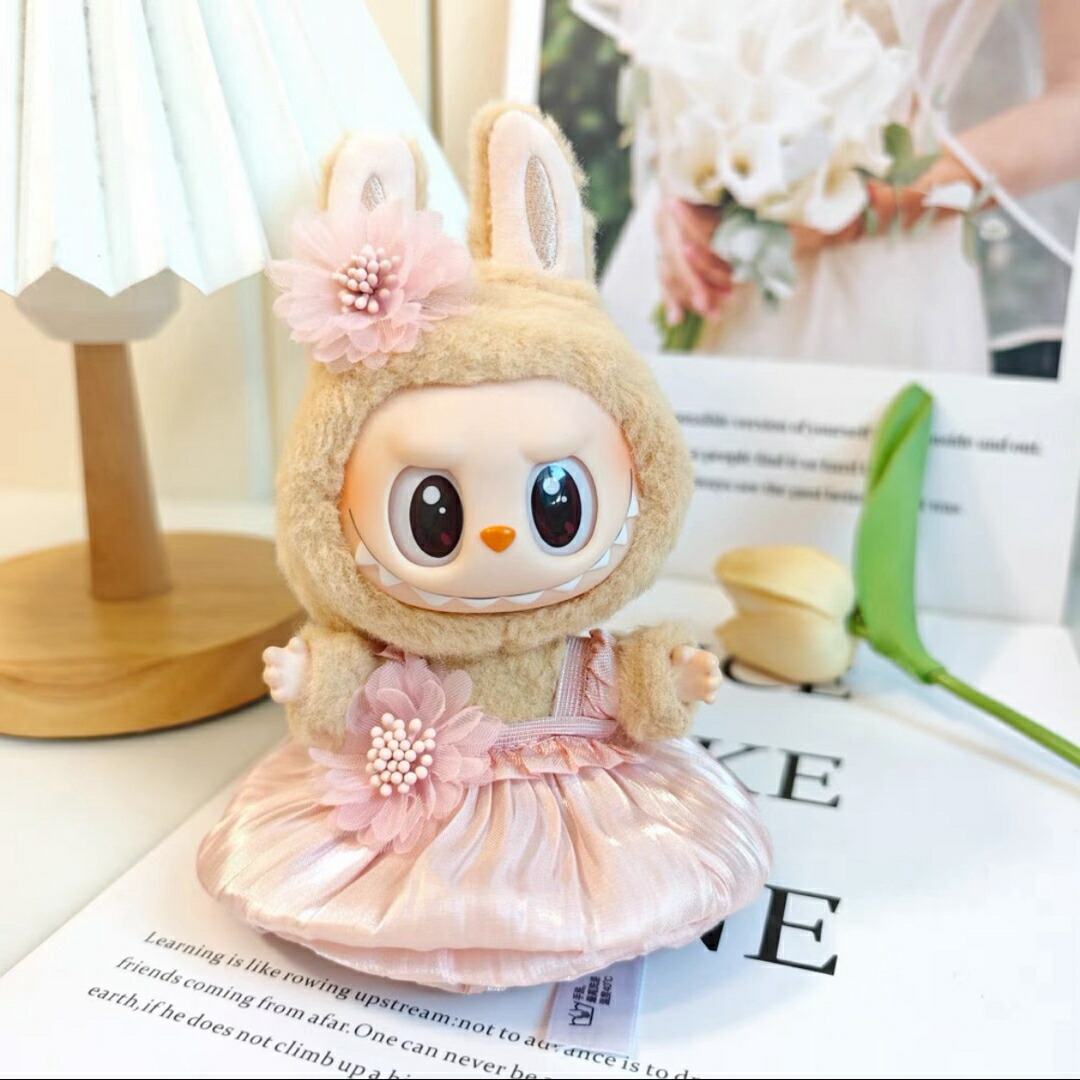 楽天市場】A034773新品2点セット labubuラブブ ぬいぐるみ服17cmドレス