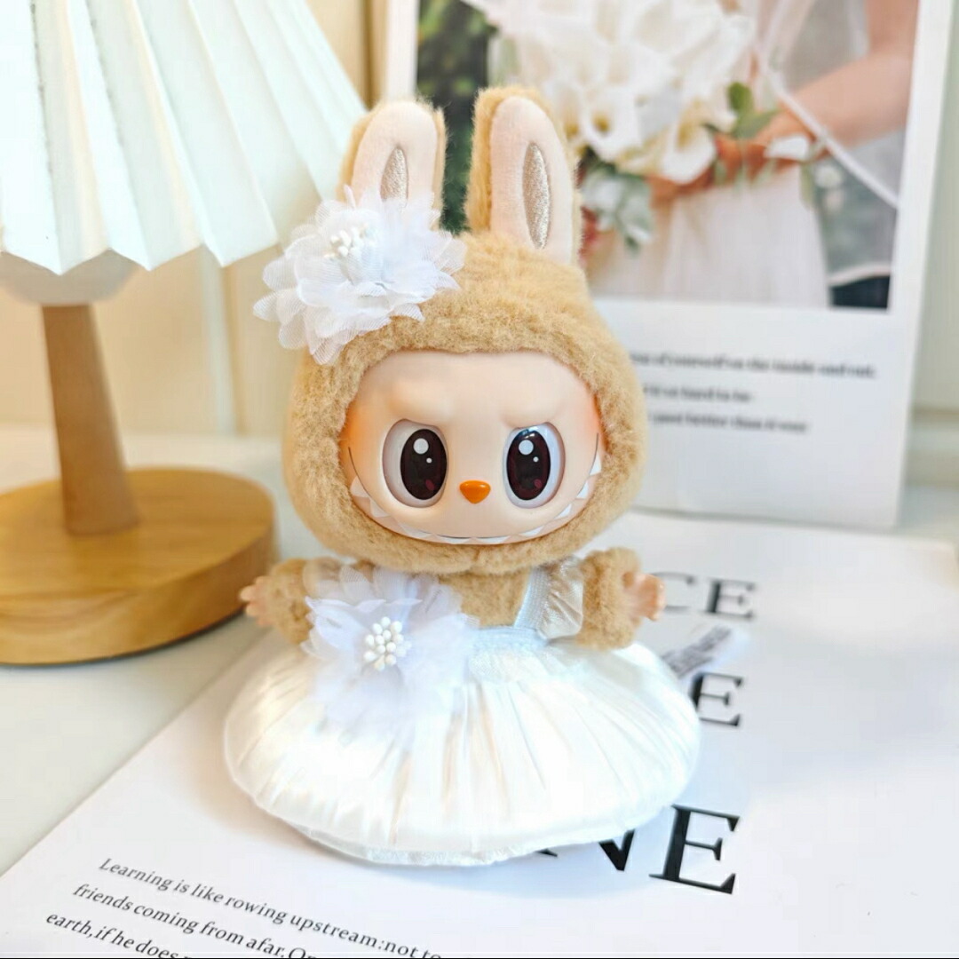 labubu ラブブ　ドレス　17センチ　ぬい服　着ぐるみ　着せ替え服 楽天市場】A034776新品2点セット labubuラブブ ぬいぐるみ服17cm