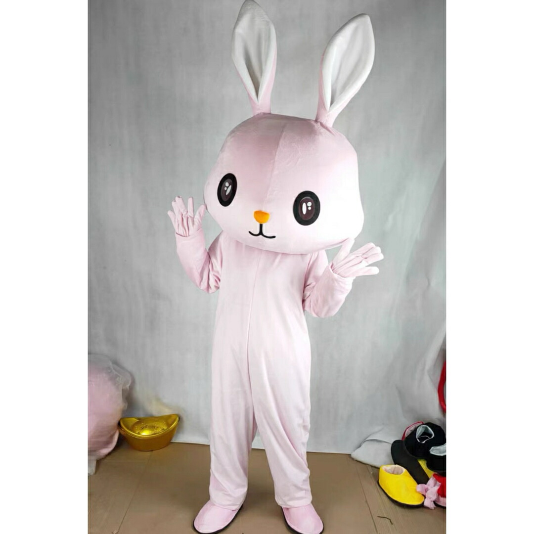 A034785コスプレ御召しもの 着ぐるみ成年者用着ぐるみ きぐるみ 文字記号ハロウィン仮面舞踏会家兎