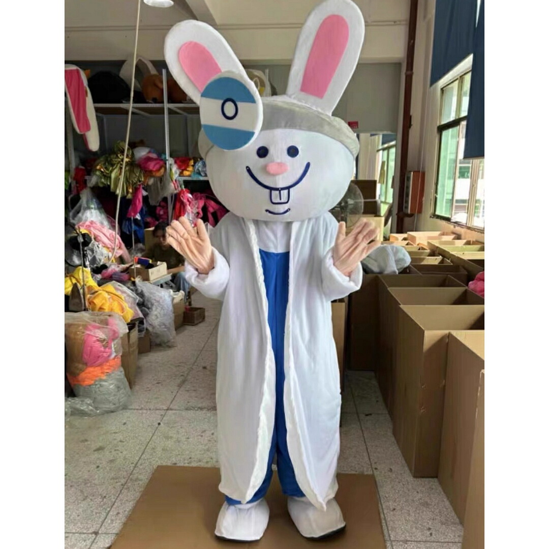 A034786コスプレ御召しもの 着ぐるみ成年者用着ぐるみ きぐるみ 文字記号ハロウィン仮面舞踏会家兎