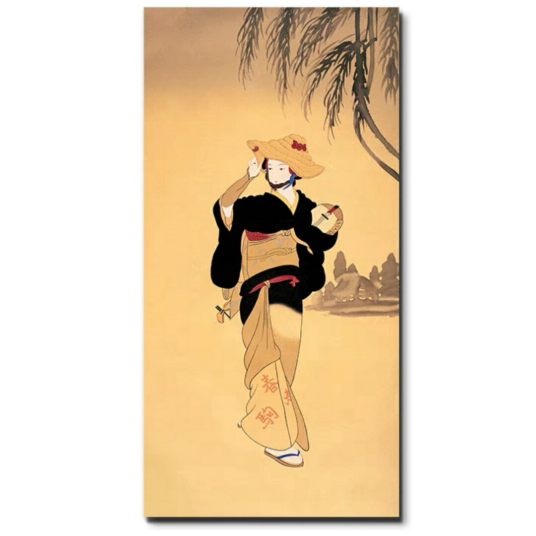 A035130美人掛絵アートパネル和風アートフレーム 絵画 絵 壁画 壁掛け パネルインテリア|リタハウス 店