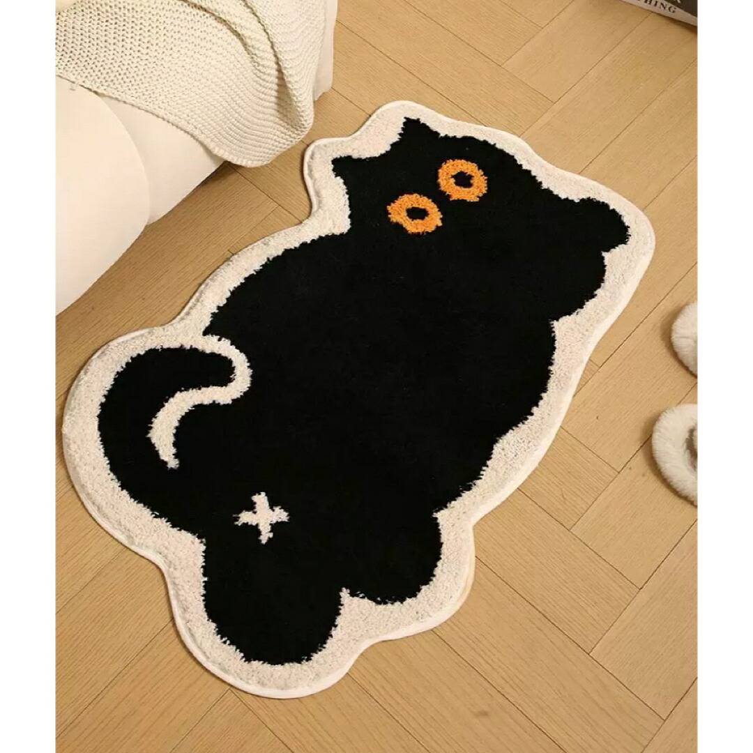 a063117引っ敷き リビング引っ敷き 部屋の入り口引っ敷き．引っ敷き．お風呂引っ敷き 猫柄 ねこ