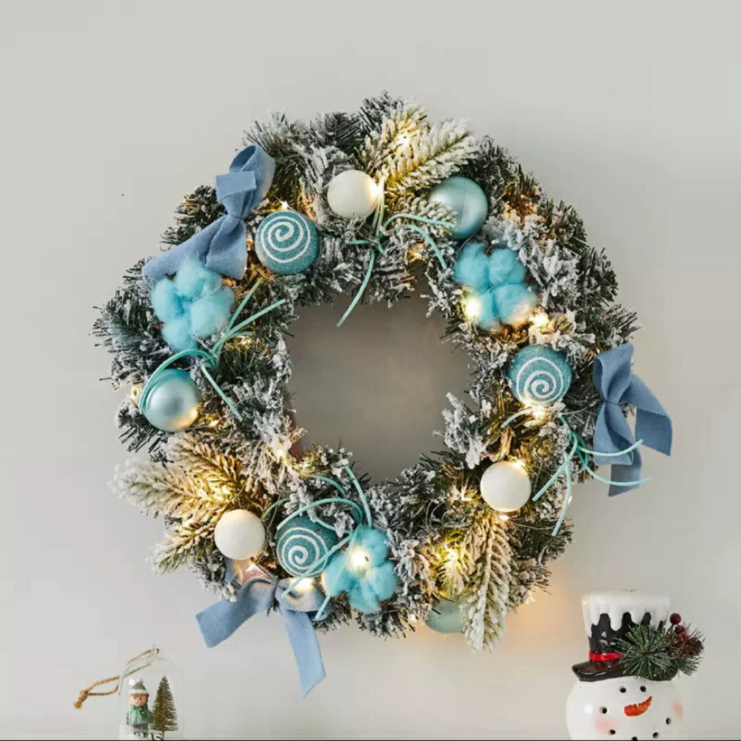 a063148クリスマス借り上げる クリスマススワッグ  壁飾りつけ 人工造花 晴れ晴れしい借り上げる