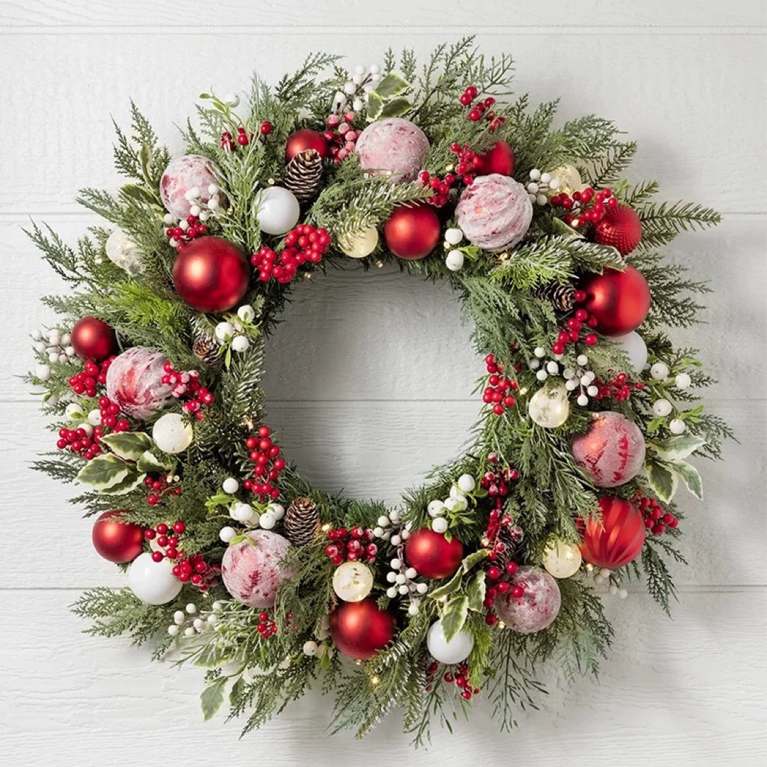 a063169クリスマス借り上げる クリスマススワッグ  壁飾りつけ 人工造花 晴れ晴れしい借り上げる