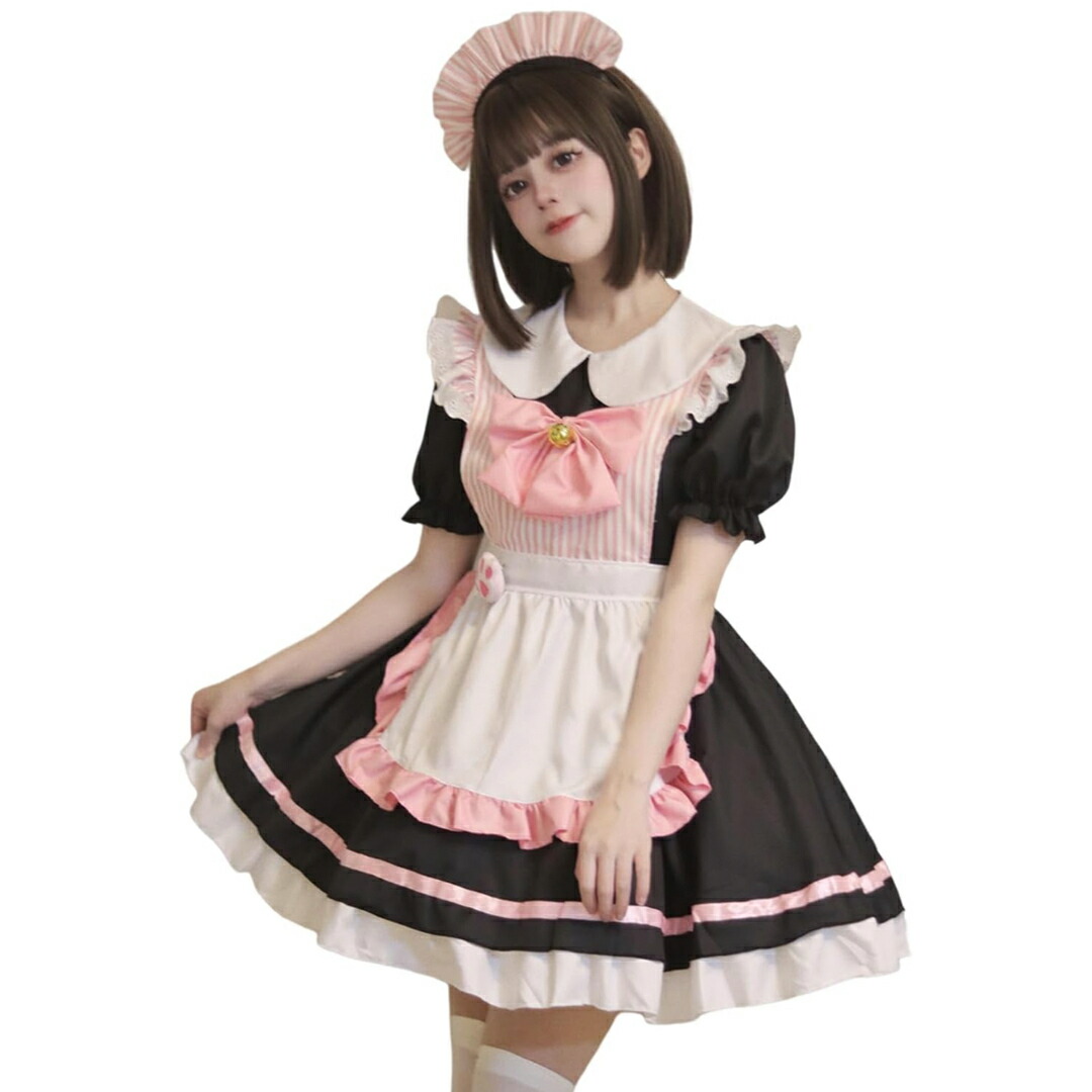 a063423お手伝いさん服 メイドコスプレ コンカフェ お手伝いさん 猫爪 猫娘 お手伝いさん 遊撃手丈