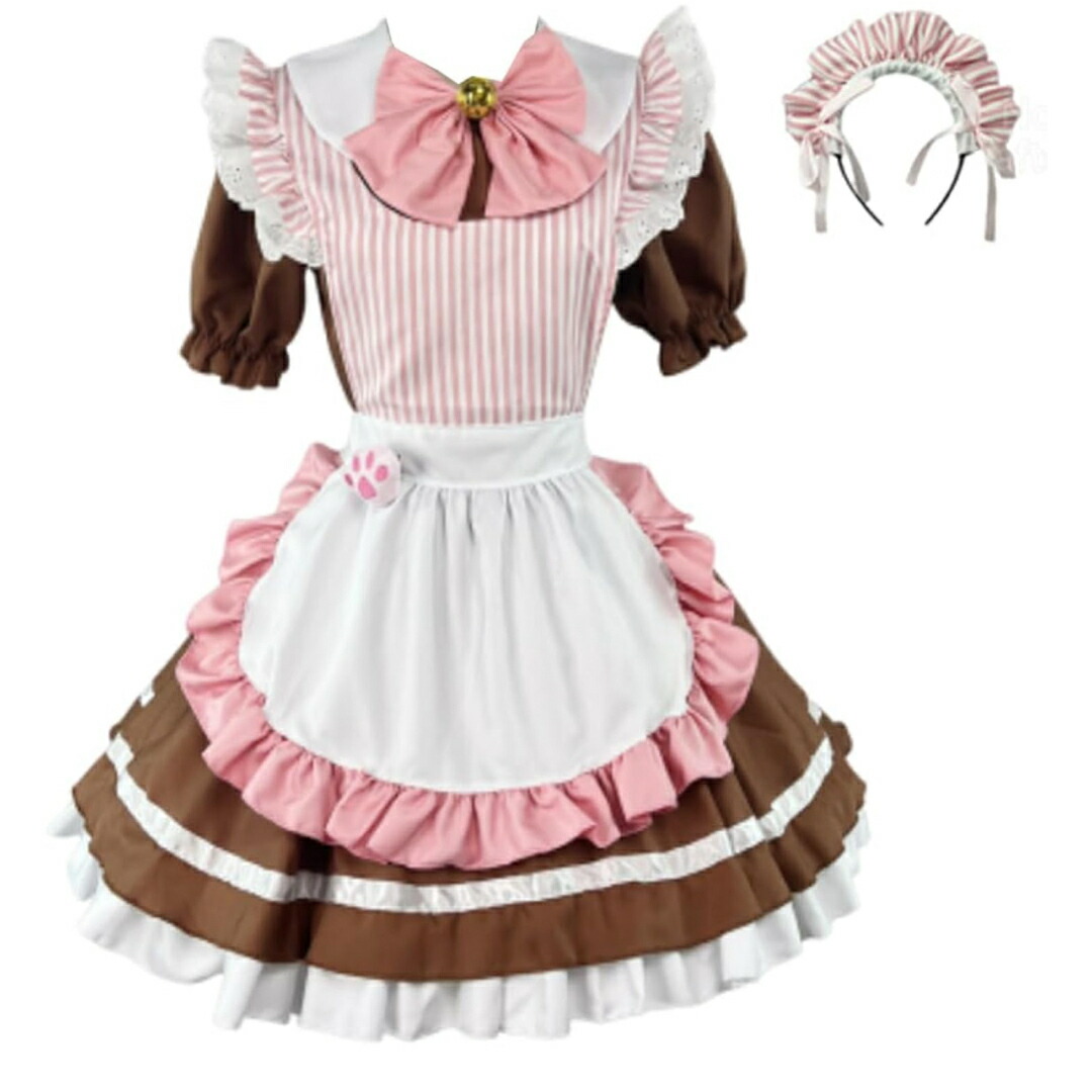 a063424お手伝いさん服 メイドコスプレ コンカフェ お手伝いさん 猫爪 猫娘 お手伝いさん 遊撃手丈