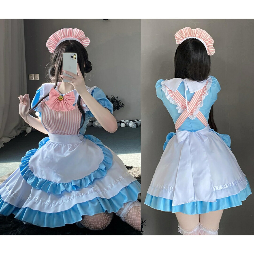 a063426お手伝いさん服 メイドコスプレ コンカフェ お手伝いさん 猫爪 猫娘 お手伝いさん 遊撃手丈