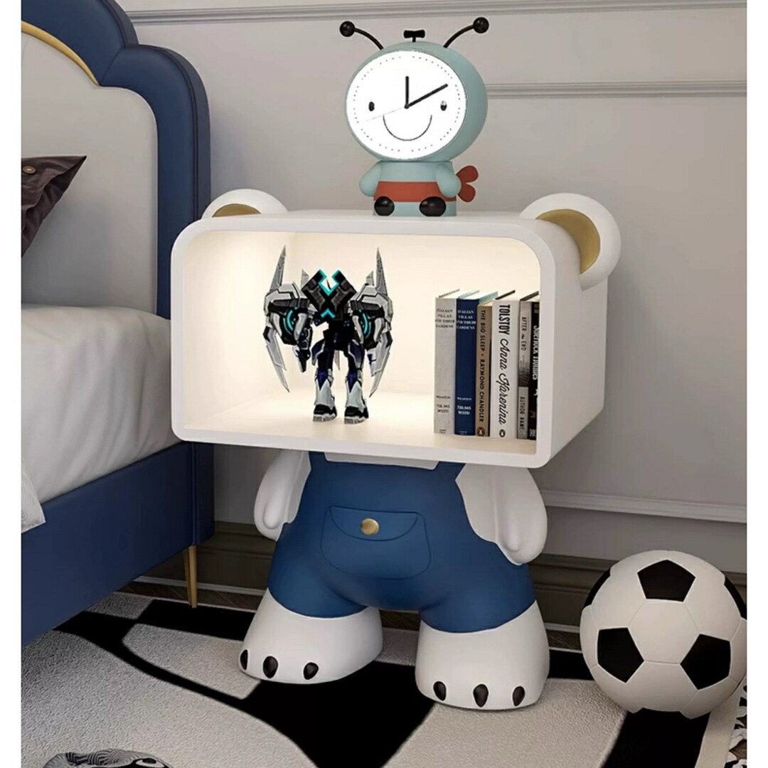 a063508くま型のナイト爵一覧表 ベア型納める付き添い人一覧表 サイドテーブル アニマルモチーフ