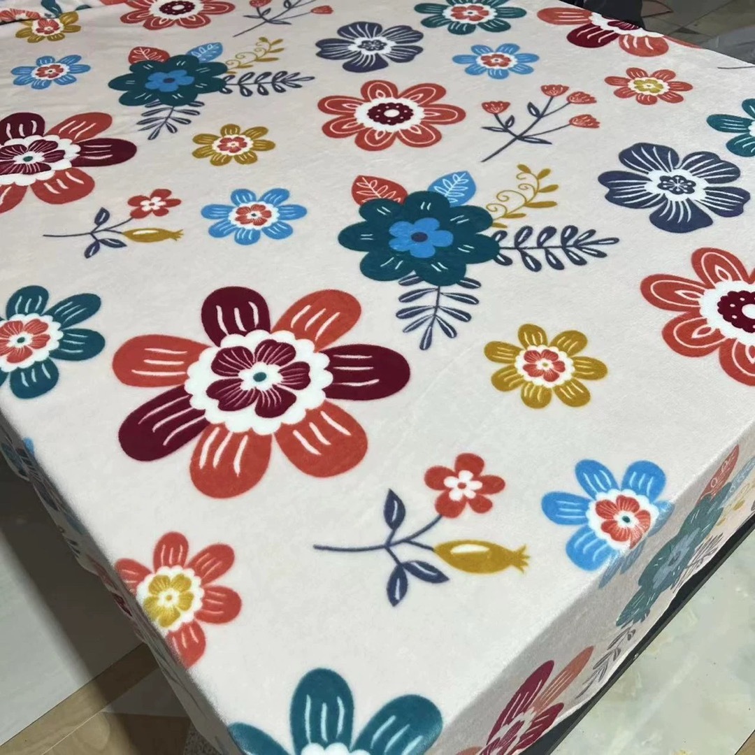a063558好いたらしい ブランケット毛布 ひざ掛け かけ布団200x230 生あたたかい花柄