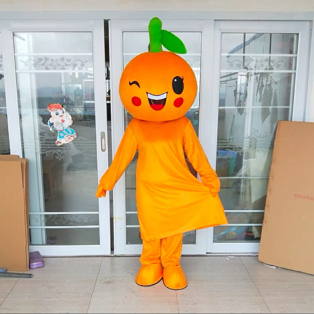 a063712コスプレお召しもの 着ぐるみ 成年者用着ぐるみきぐるみ 文字記号 ハロウィン みかん