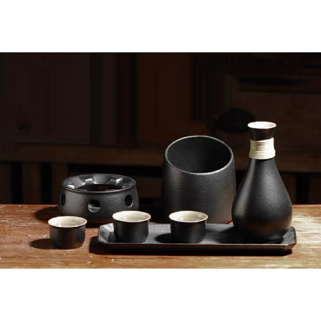 a063739酒器 徳利 熱燗 蒸留酒 日本酒 般若湯 食器 瀬戸もの 酒燗器 保温器 温燗 おちょこ