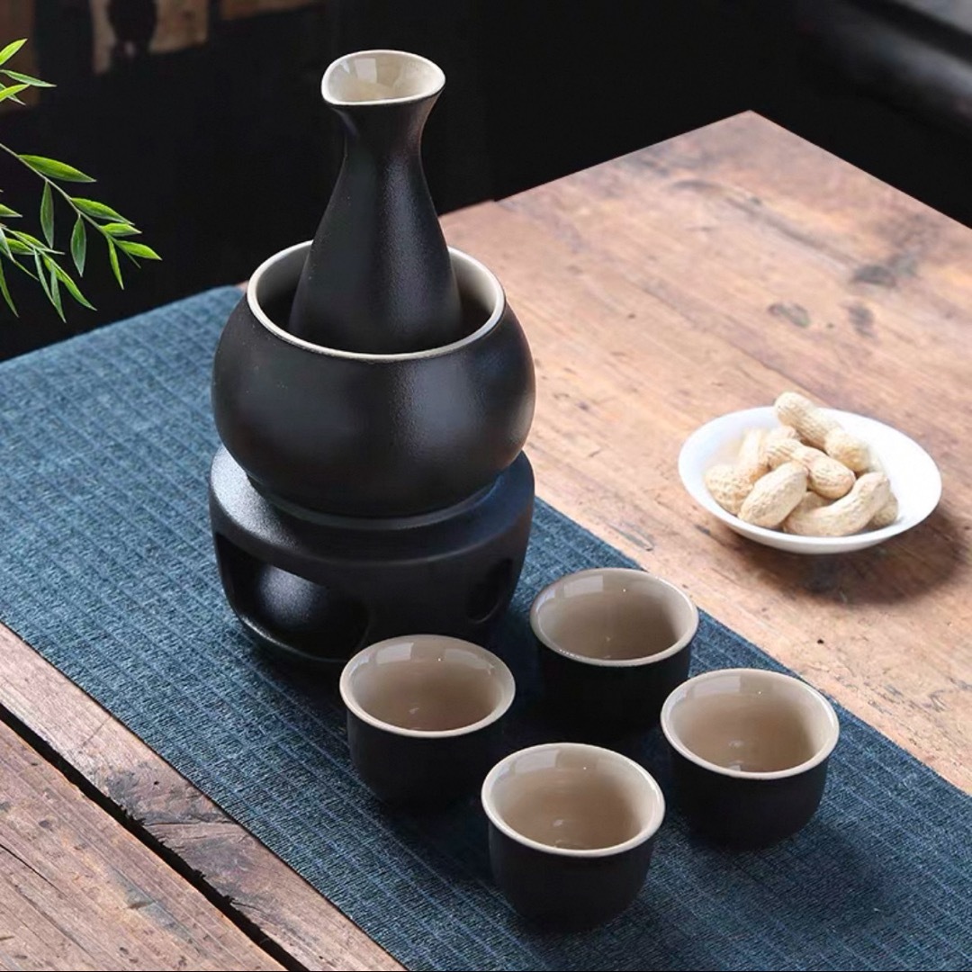 a063745酒器 徳利 熱燗 蒸留酒 日本酒 般若湯 食器 瀬戸もの 酒燗器 保温器 温燗 おちょこ