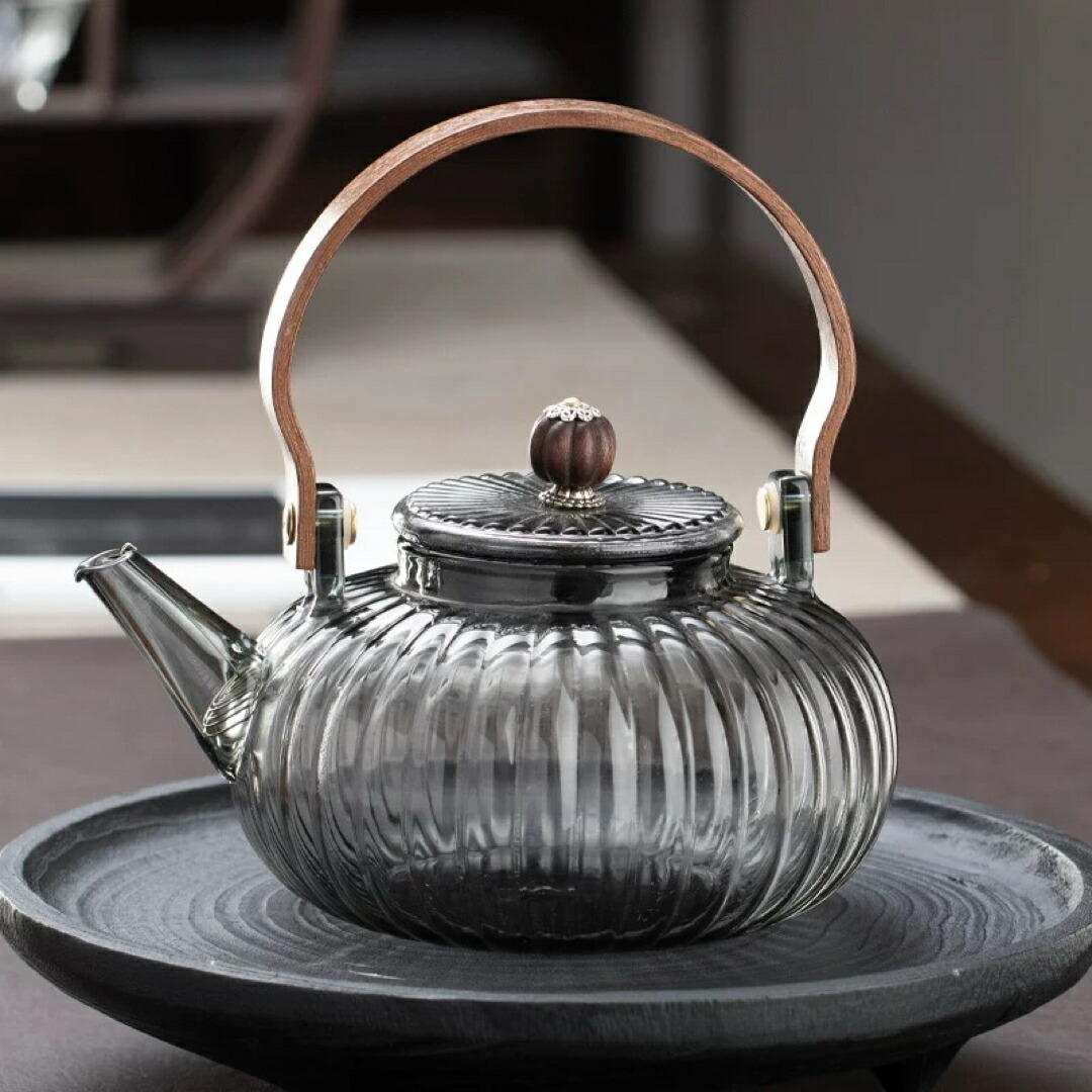 a063785硝子ティーポット 耐熱硝子茶こし 急須 湯沸かし