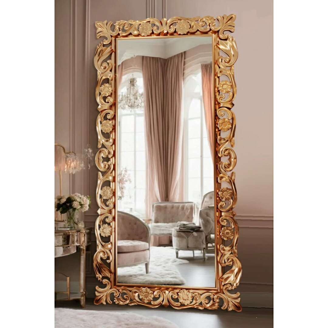 楽天市場】a063833高級感 全身ミラー 豪華鏡 全身鏡 姿見鏡