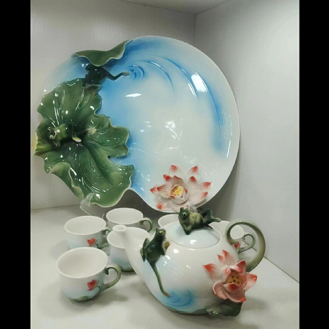 a0640294客茶器揃 湯呑 急須 ポット 茶器仕掛ける ティーセット~