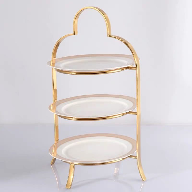 美しい 楽天市場 ケーキ スタンド プレート 3段セット アフタヌーンティー フルーツ トレー 皿 リタホーム 楽天市場店 在庫有 Zlsb Zls Go Tz