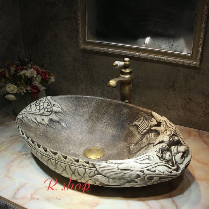 楽天市場】A036168高級洗面台 洗面ボウルセット 洗面ボール 陶器 手