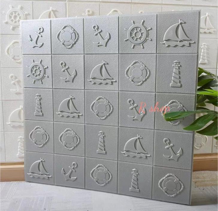 A02367850枚 70cm&times;70cm 背景壁 ．3D立体レンガ模様壁紙 ．防水 汚い防止 カビ防止｜リタハウス　店
