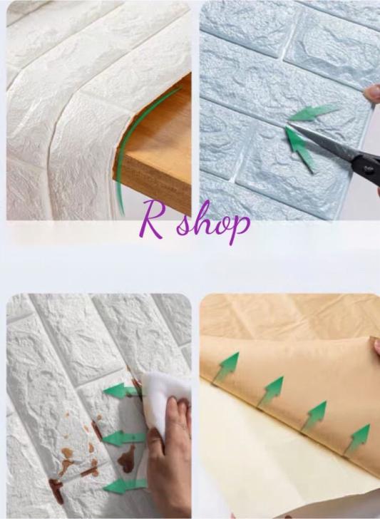 A02641650枚 70cm×70糎 周囲の状況壁 3D立体レンガ飾りつけ壁紙 ．雨合羽 後ろぎたない押しとどめる 菌類押しとどめる