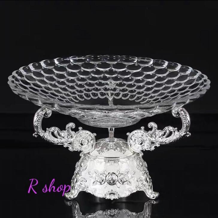 A059426高級果物皿．盛り皿 お菓子皿 フルーツプレート 花柄豪華～果物カゴ お菓子鉢｜リタハウス　店