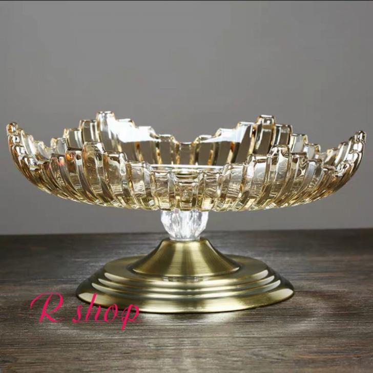 A025047御前上等果物皿 黄金時代皿 御菓子皿 フルーツ一皿 ～果物カゴ 御菓子鉢 石英瑠璃