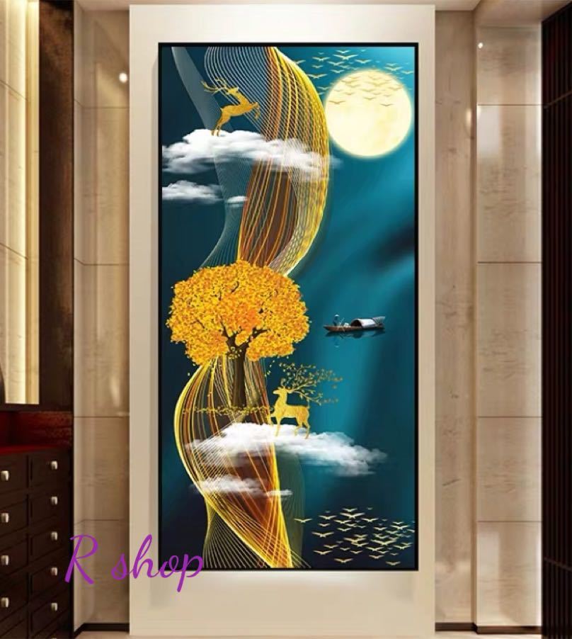 楽天市場】A018934大型美術品装飾画 廊下壁画 玄関飾り 装飾画 高級