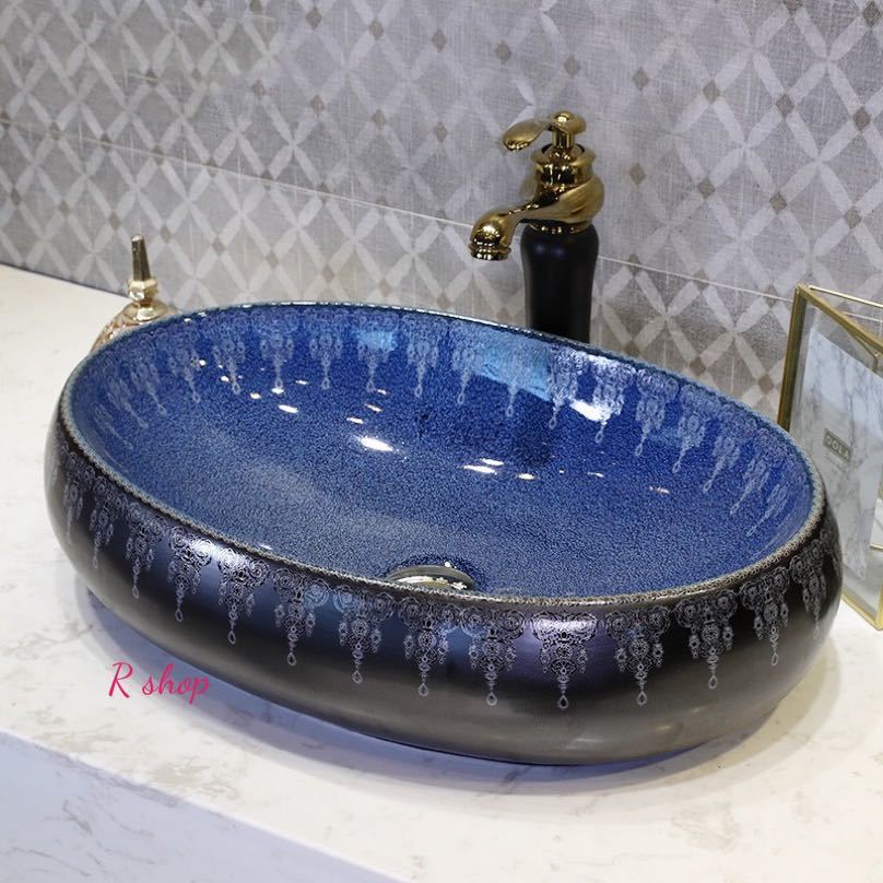 正規店仕入れの 高級洗面台 洗面ボウルセット 洗面ボール 陶器 手水鉢 手洗器 手洗い鉢 洗面器 蛇口 排水金具付き 全ての Www Orpb Fr