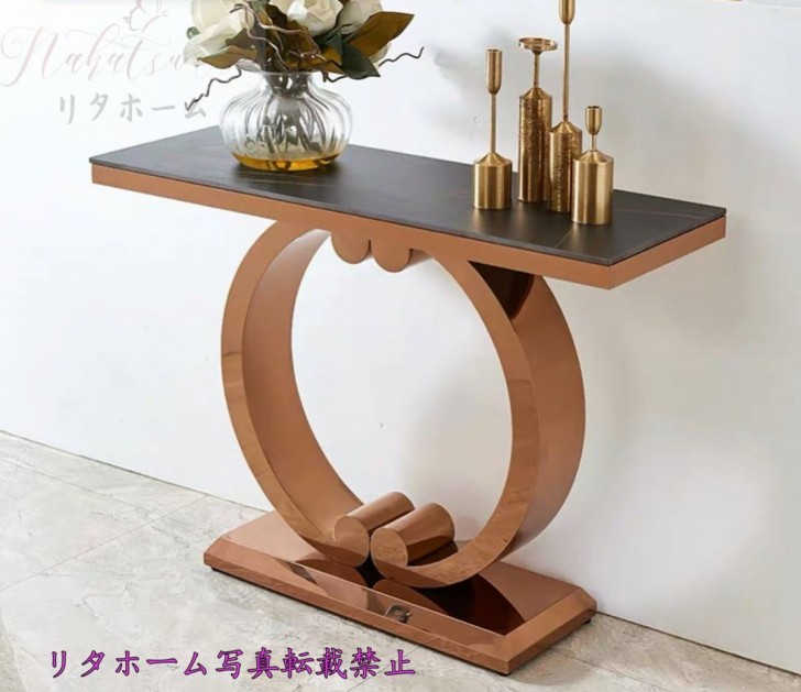 A027583御前上等人造マーブルサイドテーブル． コンソール速見表 部屋の入り口速見表 花台 電話を掛ける台 アンティーク調ひな形100珊