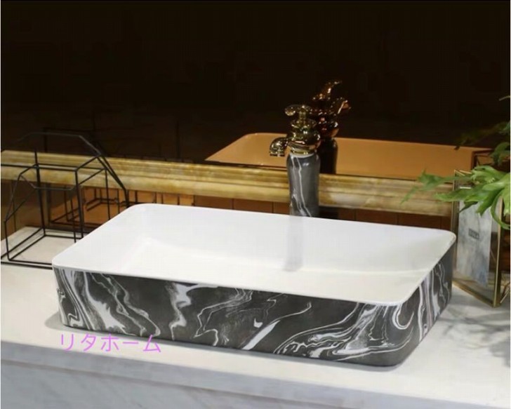 生活をカラフル オシャレに 高級洗面台洗面ボウルセット 洗面ボール手洗い鉢陶器手水鉢手洗器陶器手洗い鉢洗面ボウル洗面器蛇口付き リタホーム店