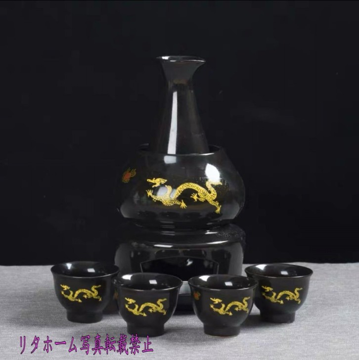 A009999酒器7点仕かける 瀬戸もの 酒燗器付き添い人 徳利 熱燗 冷酒 御膳上等感 日本酒用 酒器仕かける