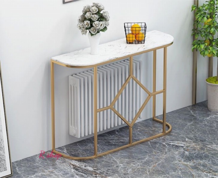 楽天市場】A022286高級人造大理石 サイドテーブル コンソールテーブル