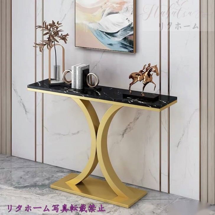 楽天市場】A020329高級人造大理石サイドテーブル コンソールテーブル