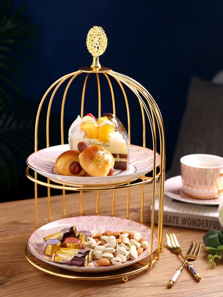 20220724-19 ケーキ スタンド プレート 2段セット アフタヌーンティー フルーツ トレー 皿 日本全国 送料無料
