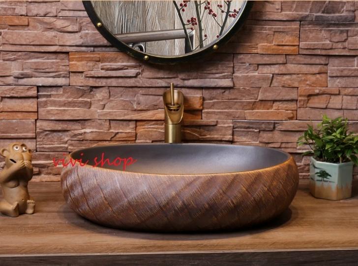 予約販売品 手洗い鉢 手洗い鉢 手水鉢 店 生活をカラフル オシャレに トイレ 0121f5豪華洗面ボウルセット陶器洗面台 手洗器 洗面器 排水金具付き花 ガーデン Diy 排水金具付き リタホーム 手水鉢 蛇口 洗面ボウル