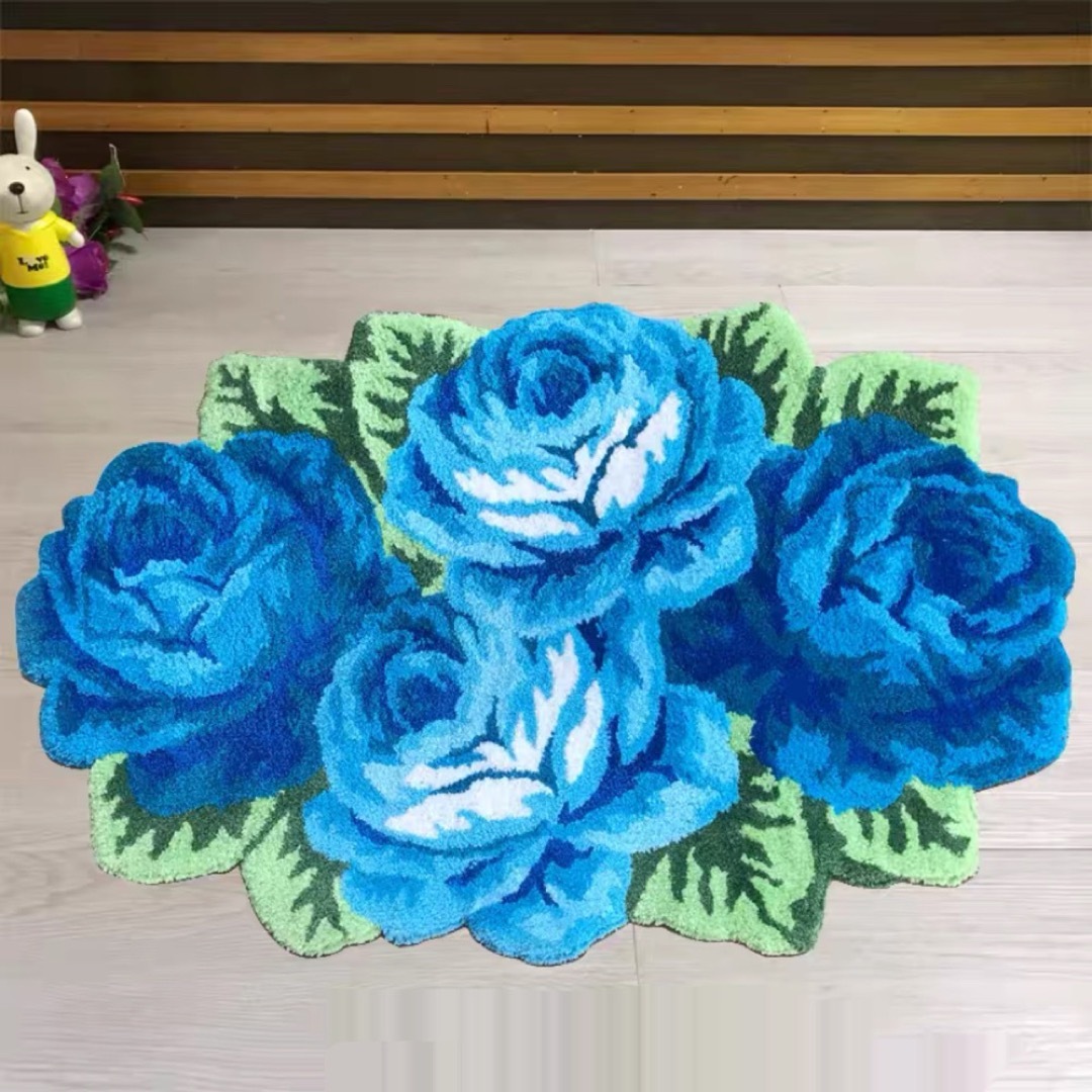 A061101ラグマット リビングマット 玄関マット.カーペット薔薇雑貨|リタハウス 店