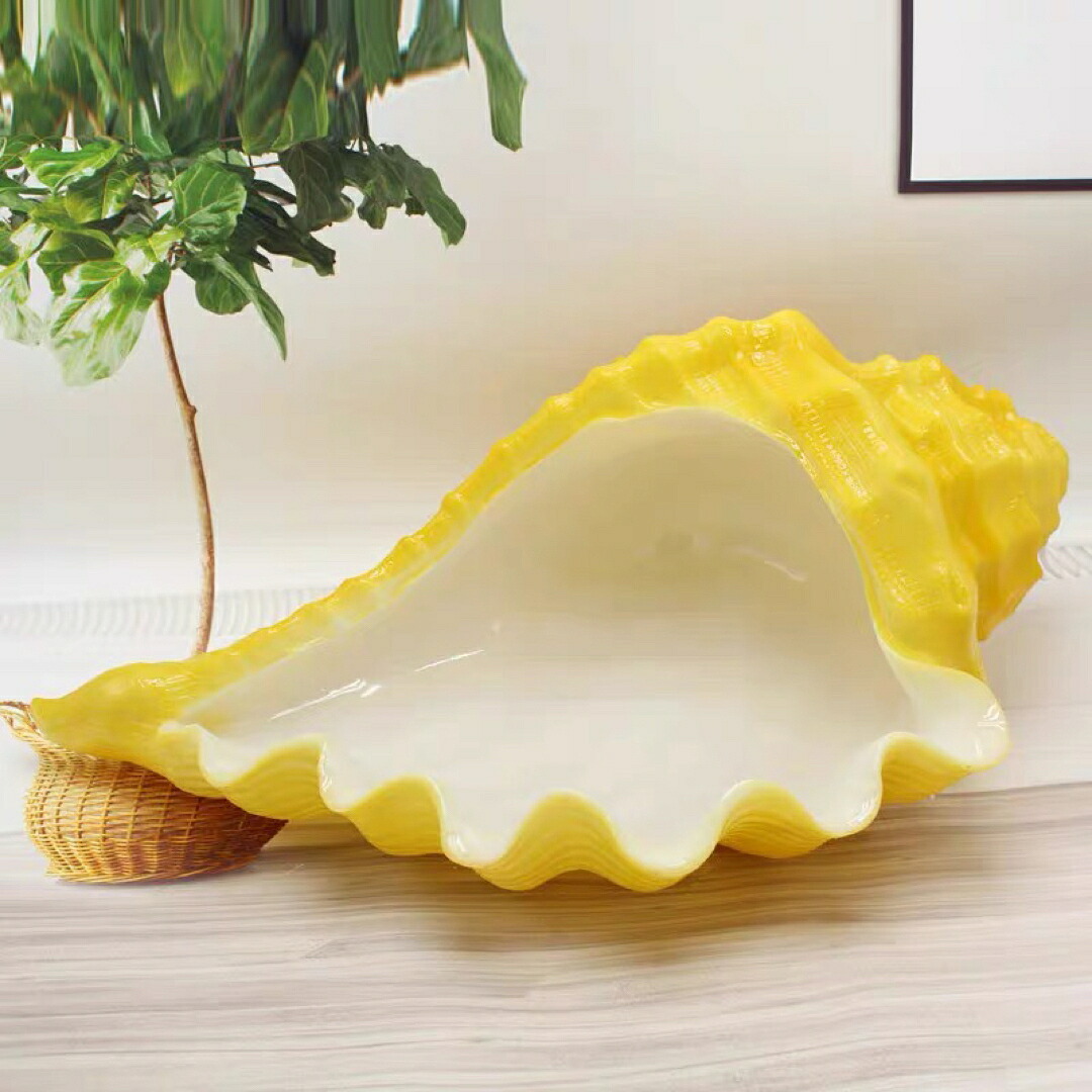 A037425高級果物皿　巻貝 盛り皿 お菓子皿、フルーツプレート 豪華果物カゴ お菓子鉢｜リタハウス　店