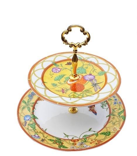 最新人気 Ca14ケーキ スタンド プレート 2段セット アフタヌーンティー フルーツ トレー 皿 保障できる Maaneno Com