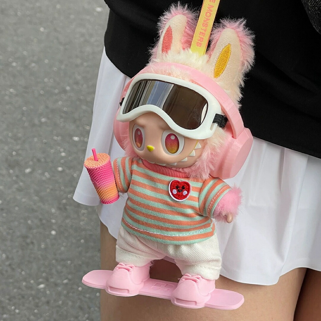 楽天市場】ラブブ 17cm 着せ替え服 スキーウェア 4点セット ぬいぐるみ