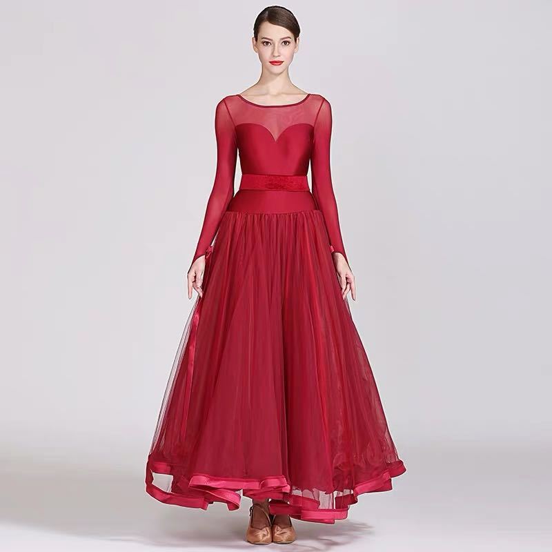 楽天市場】A057287社交ダンス衣装 モダンダンス ワルツ専用ドレス