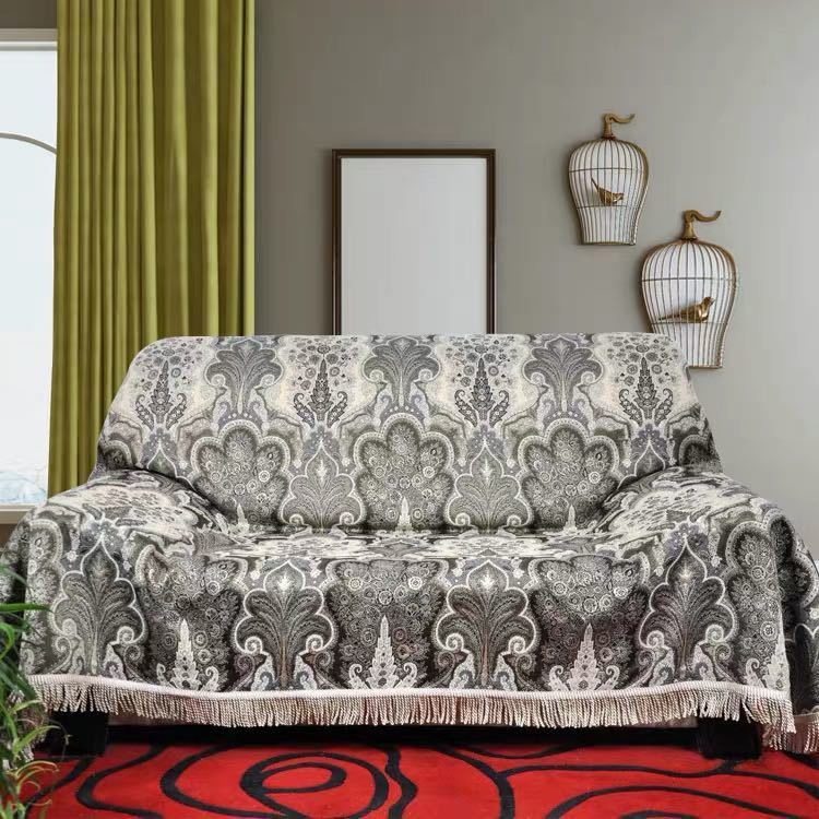 楽天市場】A048372三人用ソファーカバー ソファー シーツ ひざ掛け