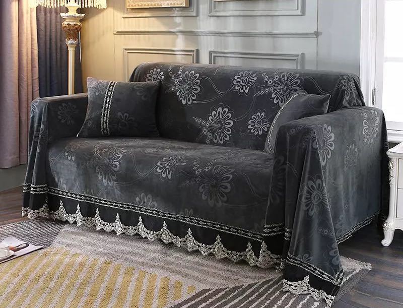 楽天市場】A048372三人用ソファーカバー ソファー シーツ ひざ掛け