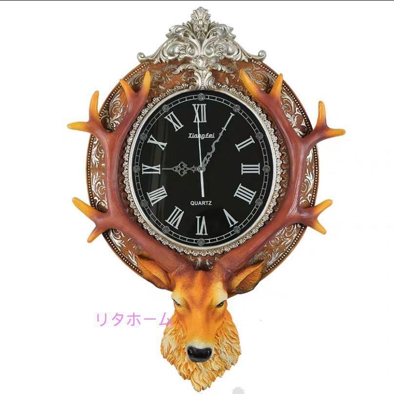A040921クロック クジャク壁掛け時計 ．かけ時計