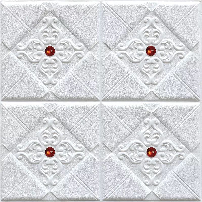 A02330950枚 60cm&times;60cm 背景壁 ．3D立体レンガ模様壁紙 ．防水 汚い防止 カビ防止｜リタハウス　店