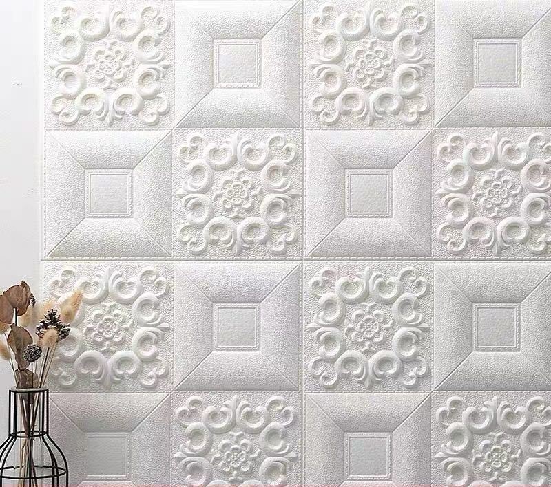 楽天市場】A01098350枚 70cm×70cm ．背景壁 3D立体レンガ模様壁紙 防水